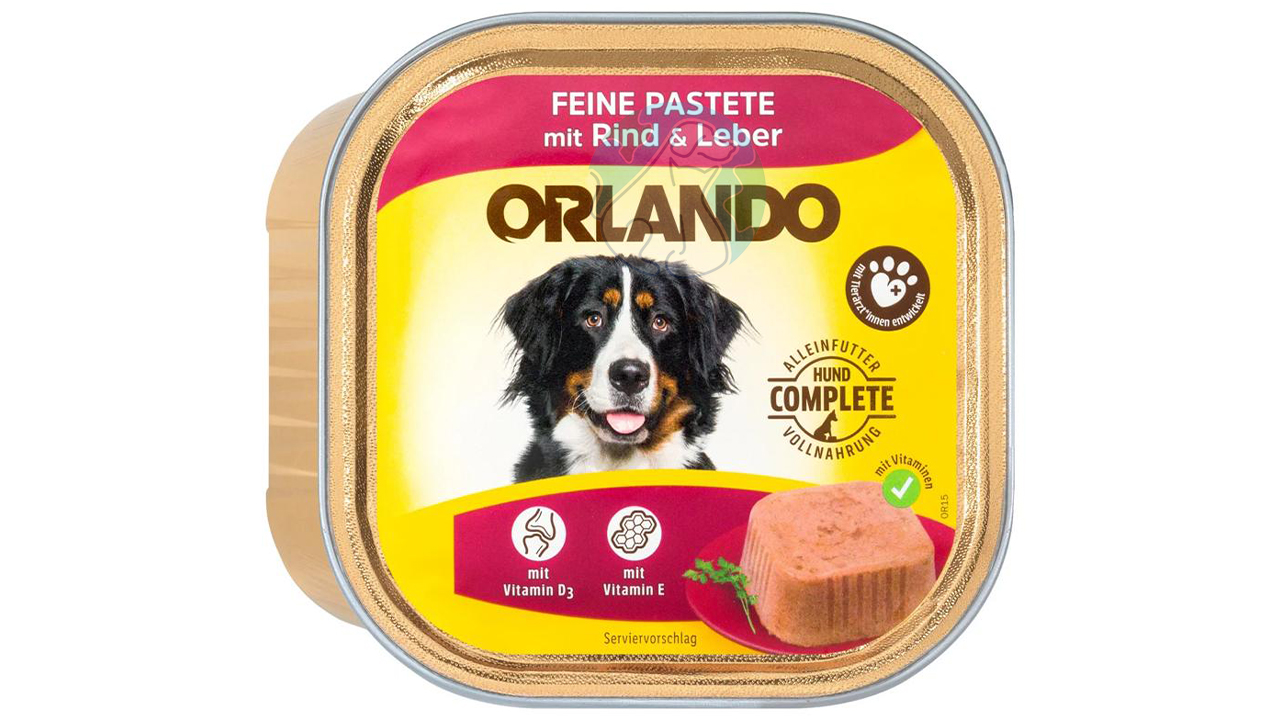 ووم سگ 300گرمی گوشت و جگر Orlando
